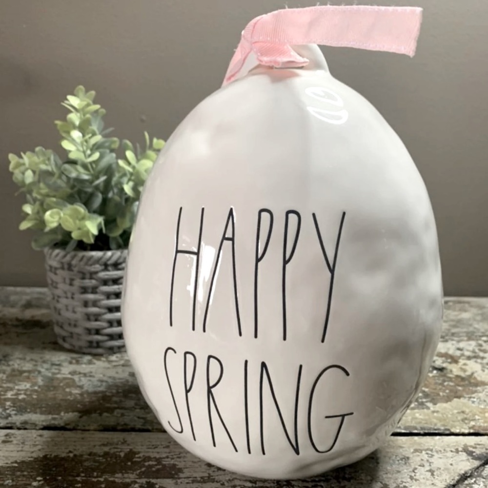 Rae Dunn HAPPY SPRING egg
